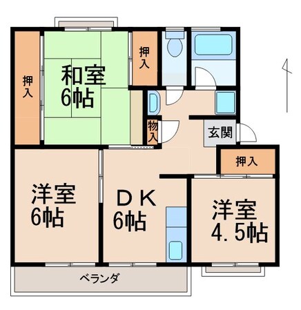 コーポ芦辺の物件間取画像